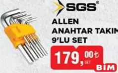 SGS ALLEN(ALYAN) ANAHTAR TAKIM 9'LU SET